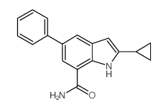 2-Cyclopropyl-5-phenyl-1H-indole-7-carboxamide