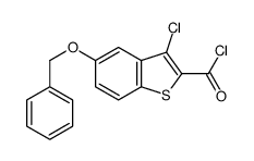 3-chloro-5-phenylmethoxy-1-benzothiophene-2-carbonyl chloride