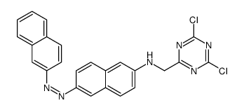 N-[(4,6-dichloro-1,3,5-triazin-2-yl)methyl]-6-(naphthalen-2-yldiazenyl)naphthalen-2-amine