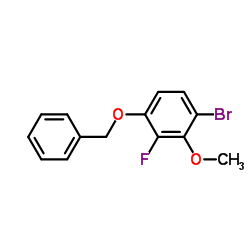 1-(Benzyloxy)-4-bromo-2-fluoro-3-methoxybenzene CAS:1228957-07-0 第1张