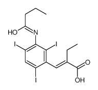 (2E)-2-[[3-(butanoylamino)-2,4,6-triiodophenyl]methylidene]butanoic acid