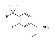 (1S)-1-[3-fluoro-4-(trifluoromethyl)phenyl]propan-1-amine