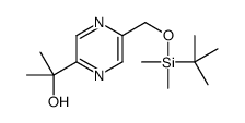 2-[5-[[tert-butyl(dimethyl)silyl]oxymethyl]pyrazin-2-yl]propan-2-ol CAS:1243382-82-2 第1张