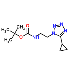 tert-butyl 2-(5-cyclopropyl-1H-tetrazol-1-yl)ethylcarbamate