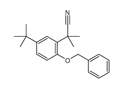 2-(5-tert-butyl-2-phenylmethoxyphenyl)-2-methylpropanenitrile