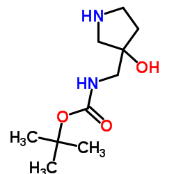 tert-butyl N-[(3-hydroxypyrrolidin-3-yl)methyl]carbamate