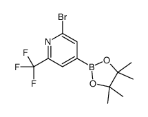 2-bromo-4-(4,4,5,5-tetramethyl-1,3,2-dioxaborolan-2-yl)-6-(trifluoromethyl)pyridine