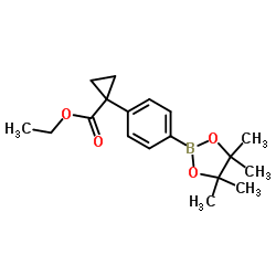 Ethyl 1-[4-(4,4,5,5-tetramethyl-1,3,2-dioxaborolan-2-yl)phenyl]cyclopropane-1-carboxylate