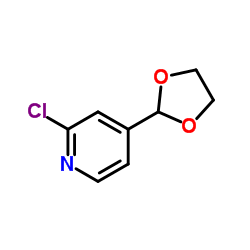 2-chloro-4-(1,3-dioxolan-2-yl)pyridine