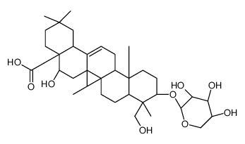 (4aR,5R,6aR,6aS,6bR,9R,10S,12aR,14bS)-5-hydroxy-9-(hydroxymethyl)-2,2,6a,6b,9,12a-hexamethyl-10-[(2S,3R,4S,5S)-3,4,5-trihydroxyoxan-2-yl]oxy-1,3,4,5,6,6a,7,8,8a,10,11,12,13,14b-tetradecahydropicene-4a-carboxylic acid