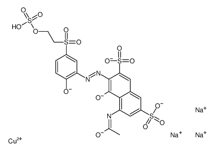 copper,trisodium,5-acetamido-4-oxido-3-[[2-oxido-5-(2-sulfonatooxyethylsulfonyl)phenyl]diazenyl]naphthalene-2,7-disulfonate