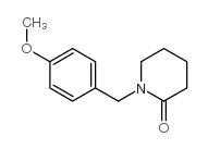 1-[(4-methoxyphenyl)methyl]piperidin-2-one CAS:128773-73-9 第1张