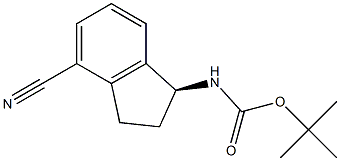 (S)-tert-butyl (4-cyano-2,3-dihydro-1H-inden-1-yl)carbamate Cas:1306763-30-3 第1张