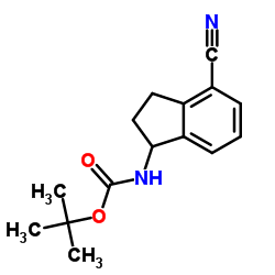 Carbamic Acid, N-[(1S)-4-cyano-2,3-dihydro-1H-inden-1-yl]-, 1,1-dimethylethyl Ester CAS:1306763-31-4 manufacturer price 第1张