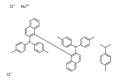 [1-[2-(bis-p-tolylphosphanyl)-1-naphthyl]-2-naphthyl]-bis(p-tolyl )phosphane, dichlororuthenium, 1-isopropyl-4-methyl-benzene