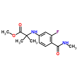 N-[3-Fluoro-4-[(methylamino)carbonyl]phenyl]-2-methylalanine methyl ester