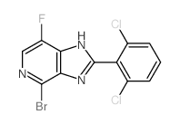 4-bromo-2-(2,6-dichlorophenyl)-7-fluoro-3H-imidazo[4,5-c]pyridine CAS:1334411-83-4 第1张