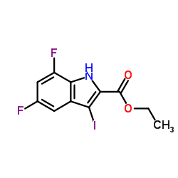 Ethyl 5,7-difluoro-3-iodo-1H-indole-2-carboxylate