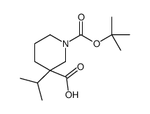 3-Isopropyl-1-{[(2-methyl-2-propanyl)oxy]carbonyl}-3-piperidineca rboxylic acid