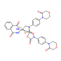 N,N'-Bis({(5S)-2-oxo-3-[4-(3-oxo-4-morpholinyl)phenyl]-1,3-oxazolidin-5-yl}methyl)phthalamide