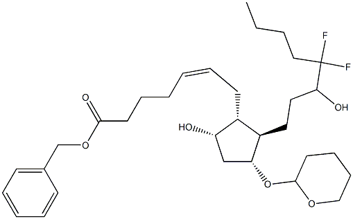 Benzyl (z)-7-[(1r,2r,3r,5s)-2-(4,4-difluoro-3-hydroxyoctyl)-5-hydroxy-3-[(tetrahydro-2h-pyran-2-yl)oxy]cyclopentyl]hept-5-enoate Cas:136790-77-7 第1张