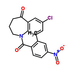 7-Chloro-1,2,3,4-tetrahydro-1-(2-methyl-4-nitrobenzoyl)-5H-1-benzazepin-5-one Cas:137982-91-3 第1张