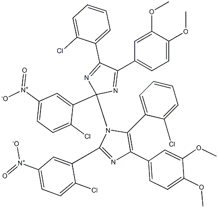 2-(2-Chloro-5-nitrophenyl)-1-[2-(2-chloro-5-nitrophenyl)-4-(2-chlorophenyl)-5-(3,4-dimethoxyphenyl)-2H-imidazol-2-yl]-5-(2-chlorophenyl)-4-(3,4-dimethoxyphenyl)-1H-imidazole