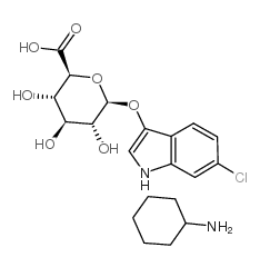 6-chloro-3-indolyl-beta-d-glucuronide cyclohexylammonium salt