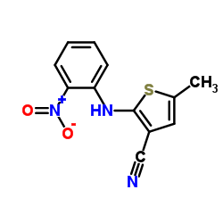 5-Methyl-2-[(2-nitrophenyl)amino]-3-thiophenecarbonitrile CAS:138564-59-7 第1张