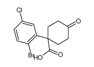 1-(2-Bromo-5-chlorophenyl)-4-oxocyclohexanecarboxylic acid