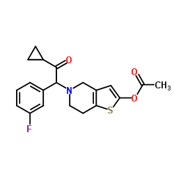 5-(2-cyclopropyl-1-(3-fluorophenyl)-2-oxoethyl)-4,5,6,7-tetrahydrothieno[3,2-c]pyridin-2-yl Acetate Cas:1391194-39-0 第1张