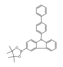 9-[1,1'-Biphenyl]-4-yl-3-(4,4,5,5-tetramethyl-1,3,2-dioxaborolan-2-yl)-9H-carbazole Cas:1391729-66-0 第1张