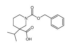 1-phenylmethoxycarbonyl-3-propan-2-ylpiperidine-3-carboxylic acid