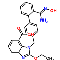 2-ethoxy-1-{[2'-(N'-hydroxycarbamimidoyl)biphenyl-4-yl]methyl}-1H-benzimidazole-7-carboxylic acid