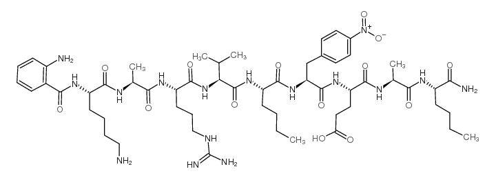 Anthranilyl-Lys-Ala-Arg-Val-Nle-p-nitro-Phe-Glu-Ala-Nle amide CAS:141223-69-0 第1张