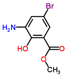 Methyl 3-amino-5-bromo-2-hydroxybenzenecarboxylate CAS:141761-82-2 第1张