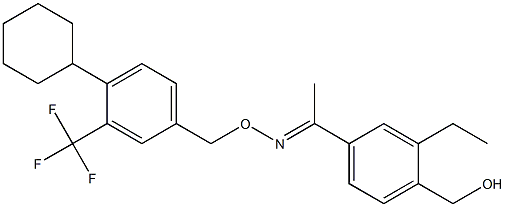 (E)-1-(3-ethyl-4-(hydroxymethyl)phenyl)ethan-1-one O-(4-cyclohexyl-3-(trifluoromethyl)benzyl) Oxime Cas:1418144-66-7 第1张