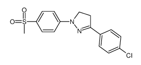 5-(4-chlorophenyl)-2-(4-methylsulfonylphenyl)-3,4-dihydropyrazole