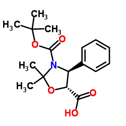 (4S,5R)-3-(tert-Butoxycarbonyl)-2,2-dimethyl-4-phenyloxazolidine-5-carboxylic Acid Cas:143527-70-2 第1张