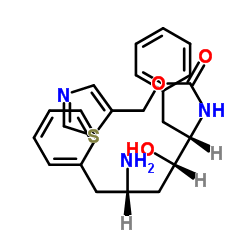 (2S,3S,5S)-5-Amino-2-(N-((5-thiazolyl)-methoxycarbonyl)amino)-1,6-diphenyl-3-hydroxyhexane Cas:144164-11-4 第1张