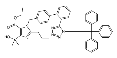 1H-IMidazole-5-carboxylicacid,4-(1-hydroxy-1-Methylethyl)-2-propyl-1-[[2'-[1-(triphenylMethyl)-1H-tetrazol-5-yl][1,1'-biphenyl]-4-yl]Methyl]-, Ethyl Ester Cas:144690-33-5 第1张