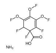 azanium,1,2,6-trifluoro-3,4,5-trifluorooxycyclohexa-2,4-diene-1-carboxylate