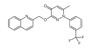 6-methyl-3-(quinolin-2-ylmethoxy)-1-[3-(trifluoromethyl)phenyl]pyridazin-4-one