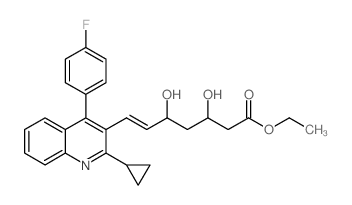 (E)-Ethyl 7-(2-cyclopropyl-4-(4-fluorophenyl)-quinolin-3-yl)-3,5-dihydroxyhept-6-enoate