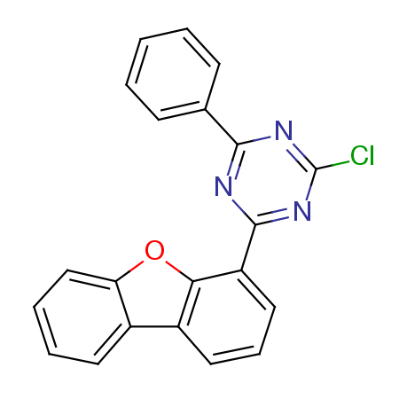 2-Chloro-4-dibenzofuran-4-yl-6-phenyl-[1,3,5]triazine CAS:1472729-25-1 manufacturer price 第1张