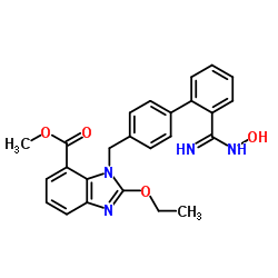 2-ethoxy-1-((2'-((hydroxyamino)iminomethyl)(1,1'-biphenyl)-4-yl)methyl)-1h-benzimidazole-7-carboxylic Acid Methyl Ester Cas:147403-65-4 第1张
