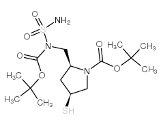 (2s,4s)-1-t-butoxycarbonyl-2-(N-T-butoxycarbonyl-N-sulfamoylamino)methyl-4-mercapto-pyrrolidine