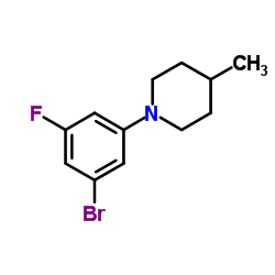 1-(3-Bromo-5-fluorophenyl)-4-methylpiperidine