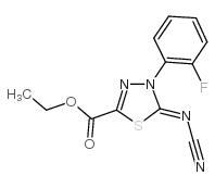 ethyl 5-cyanoimino-4-(2-fluorophenyl)-1,3,4-thiadiazole-2-carboxylate CAS:148367-80-0 第1张