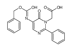 6-Oxo-2-phenyl-5-[[(phenylmethoxy)carbonyl]amino]-1(6H)-pyrimidineacetic acid